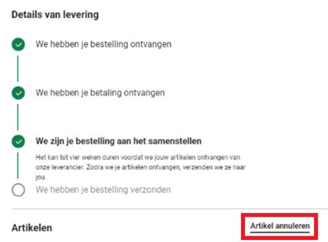 bestelling annuleren zalando